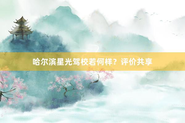 哈尔滨星光驾校若何样？评价共享